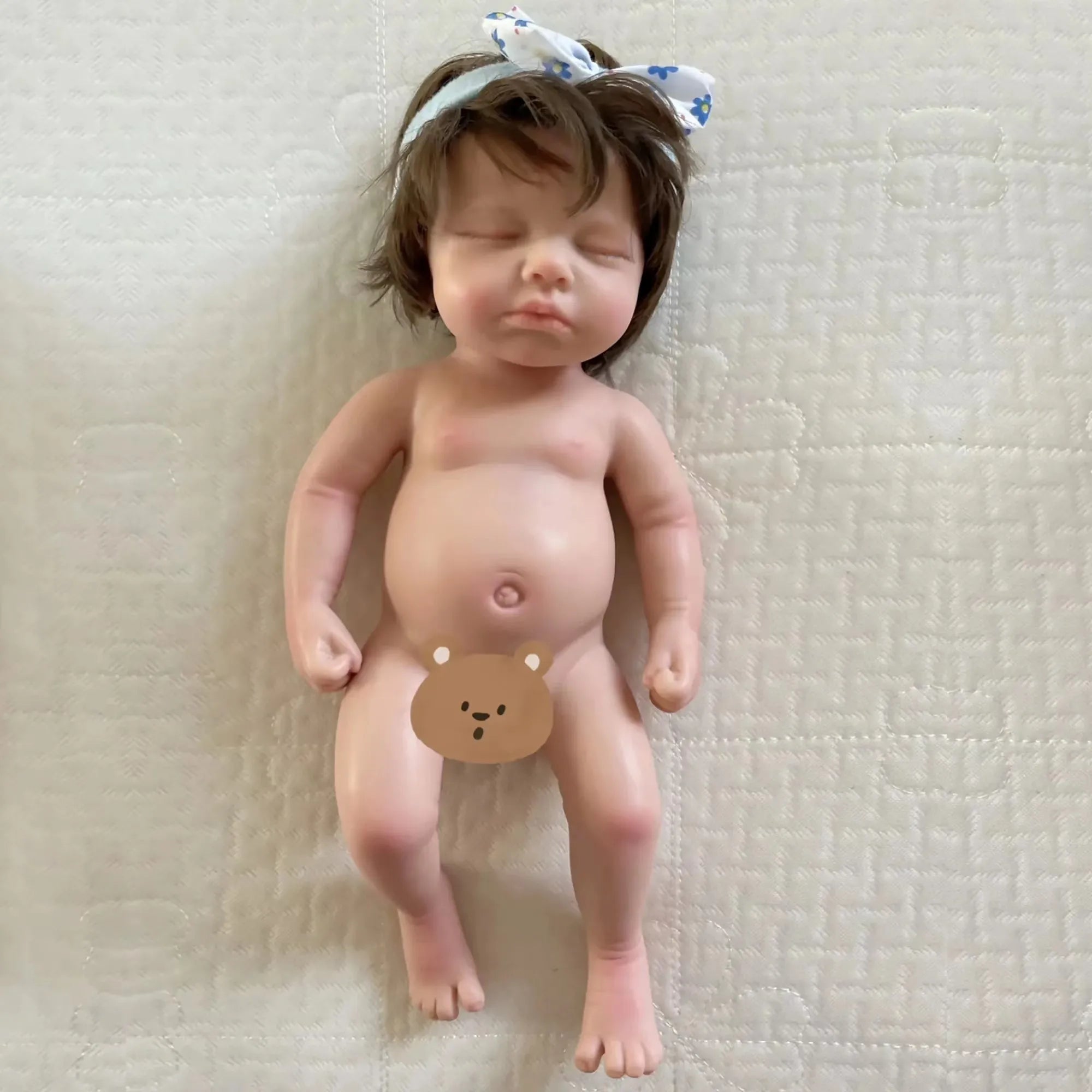 33CM Reborn Dolls Loulou Unpainted/Painted Boy Full Solid Silicone Handmade Bebe Reborn