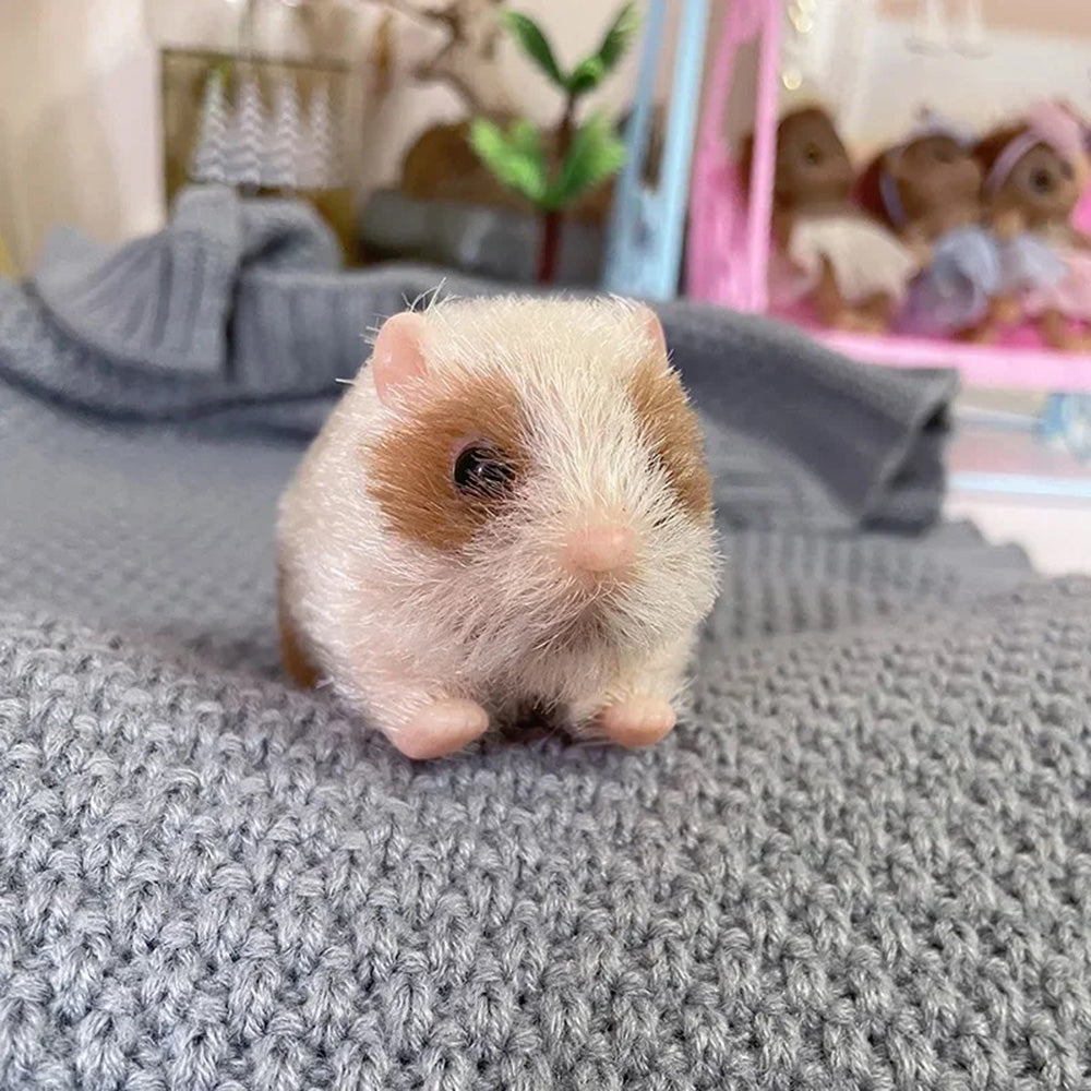 Authentic Animal Doll:5 Inch Full Silicone Mini Size Hamster