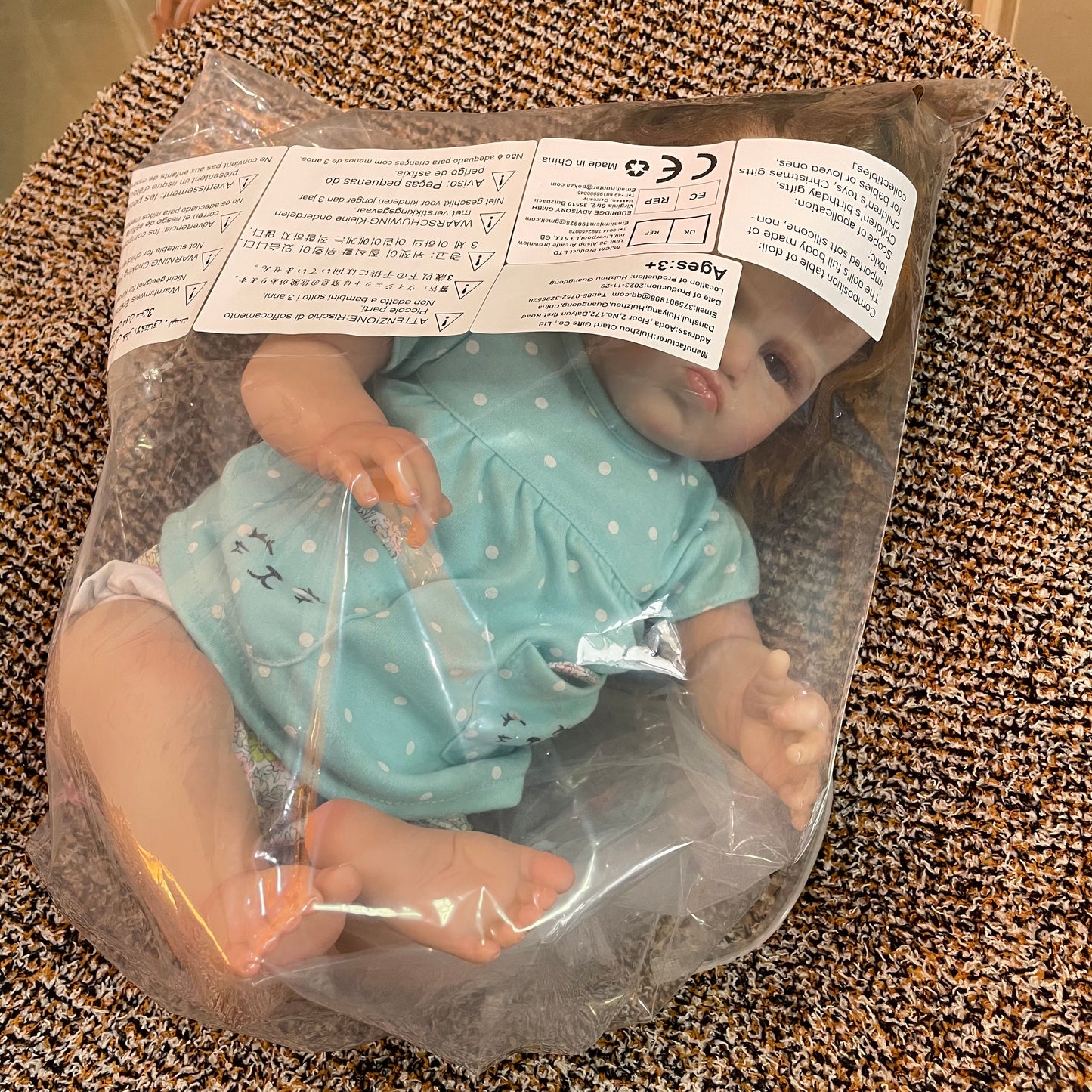 Reborn baby doll-- 20inch Grace baby soft vinyl with cloth body lovely dolls