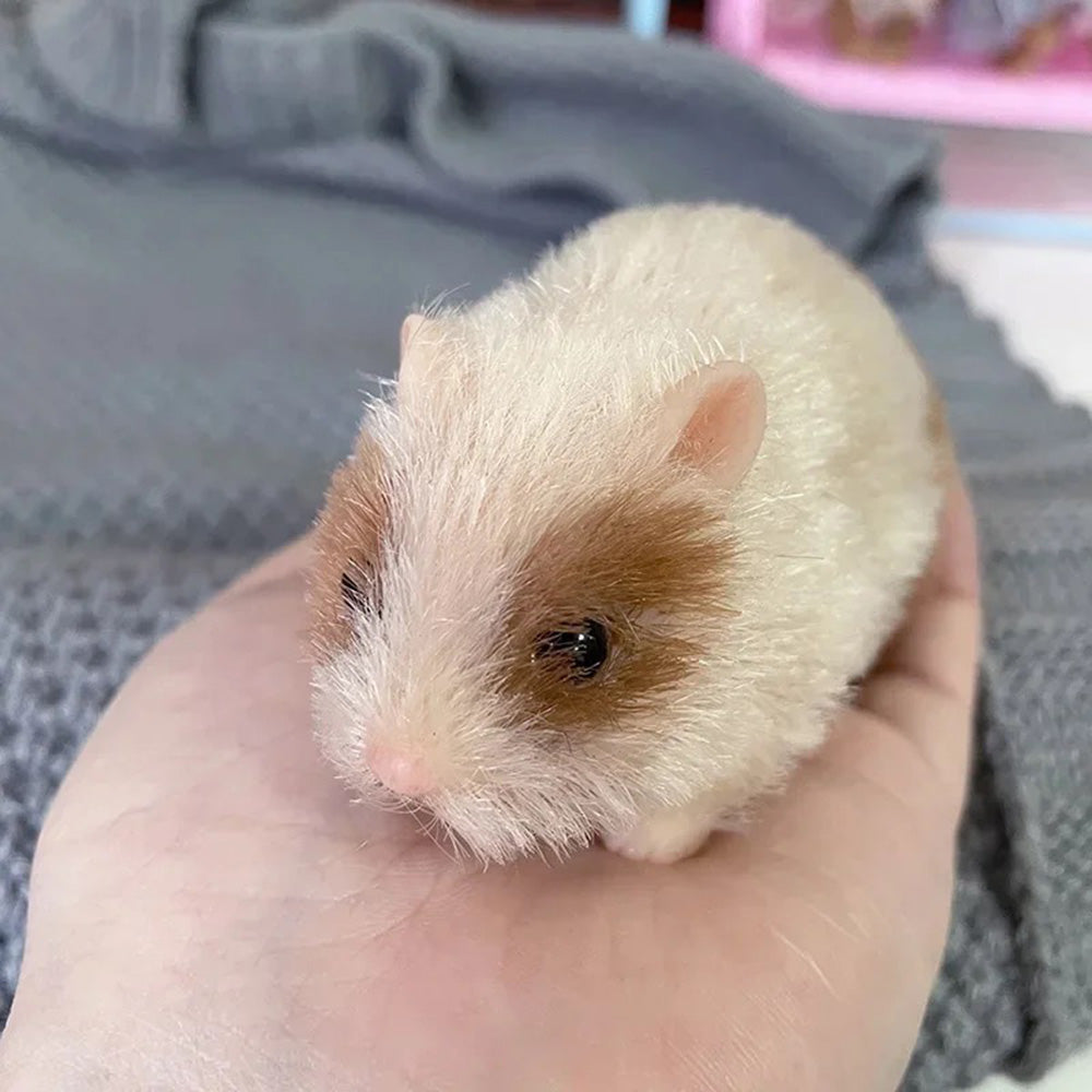 Authentic Animal Doll:5 Inch Full Silicone Mini Size Hamster