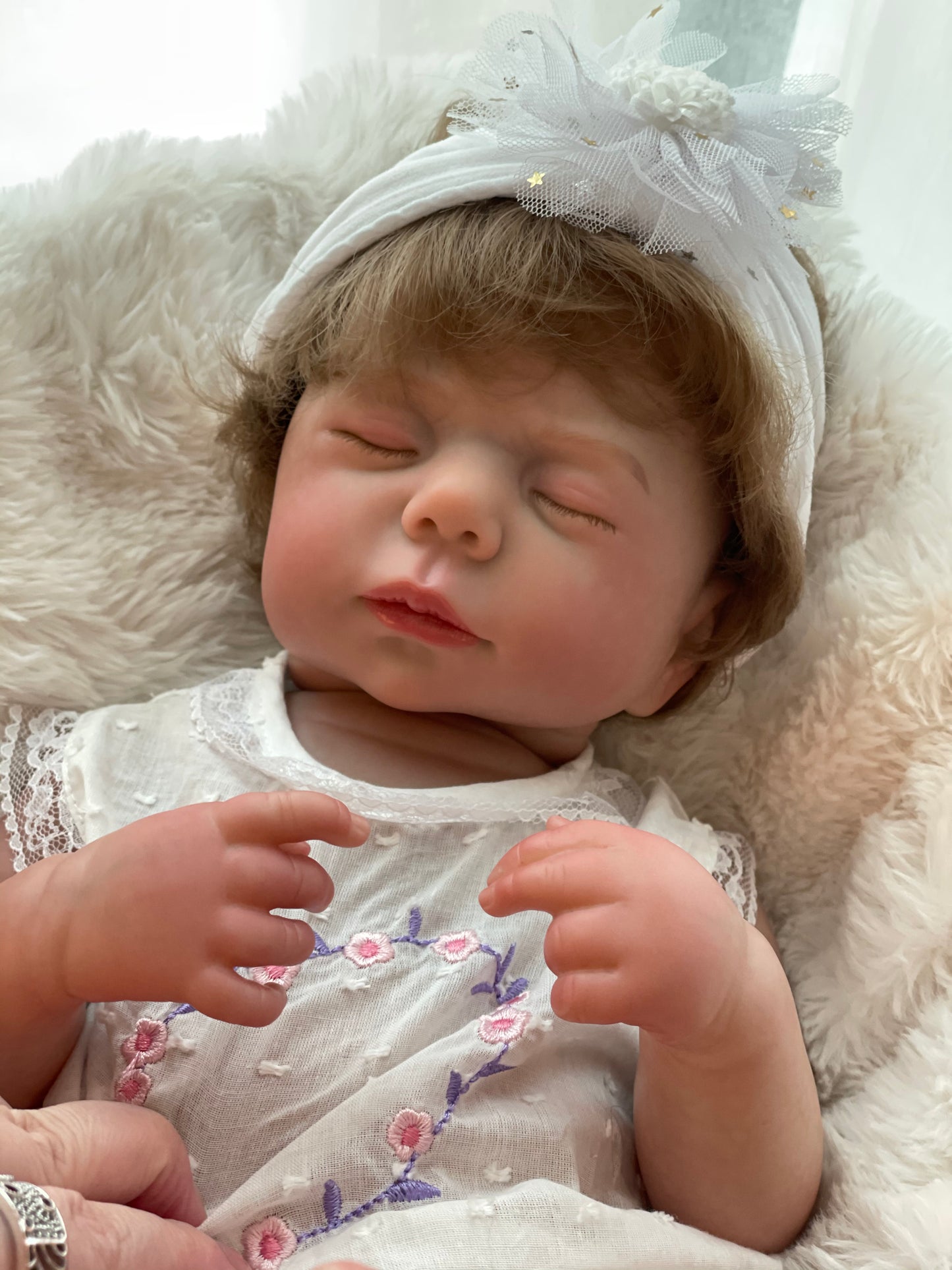 18 Inch Adorable Bebe Girl Whole Body Vinyl Handmade Realistic Skin Texture Reborn Doll For Collecting