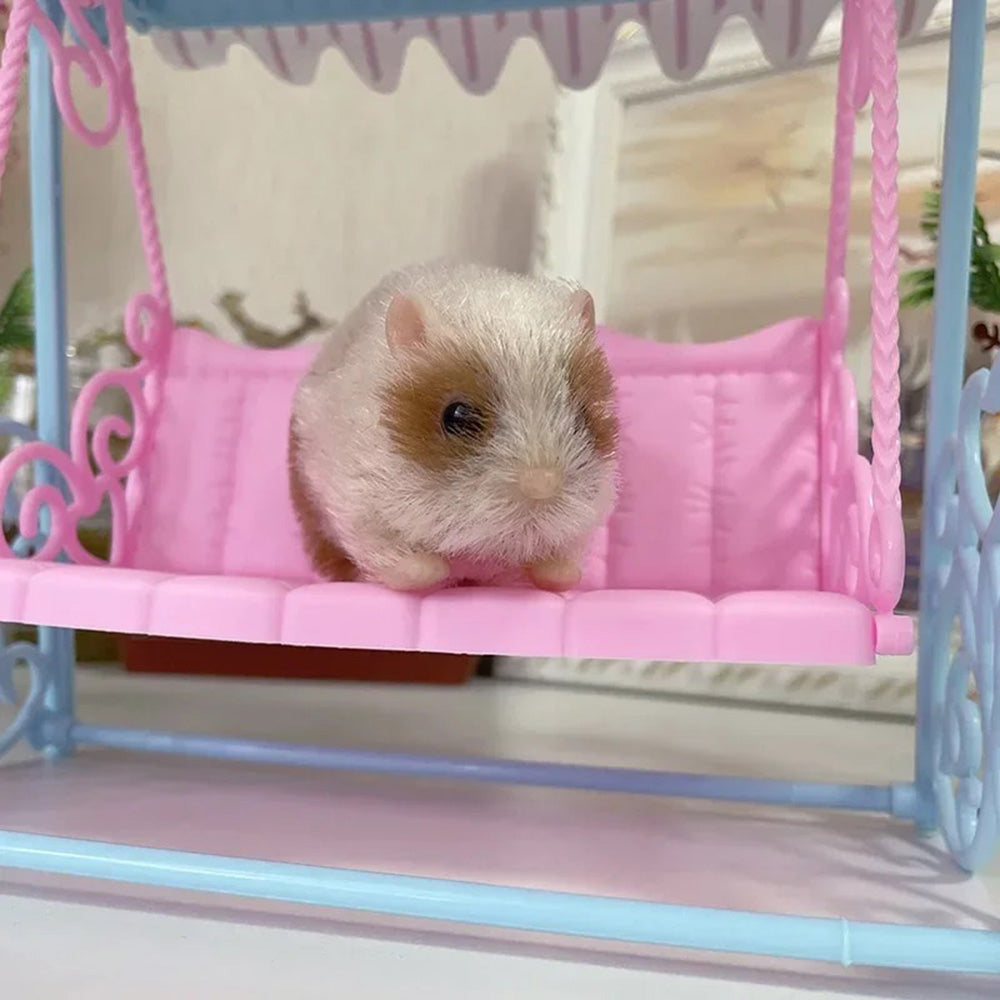 Authentic Animal Doll:5 Inch Full Silicone Mini Size Hamster