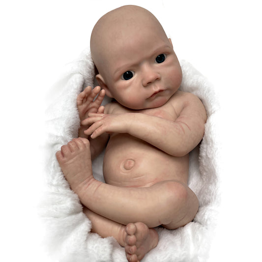 18 Inch Full Body Silicone Girl With Open Eyes - Reborn With Love Baby Dolls Store