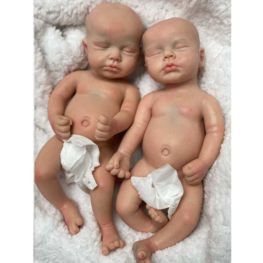 33CM Reborn Dolls Loulou Unpainted/Painted Boy Full Solid Silicone Handmade Bebe Reborn