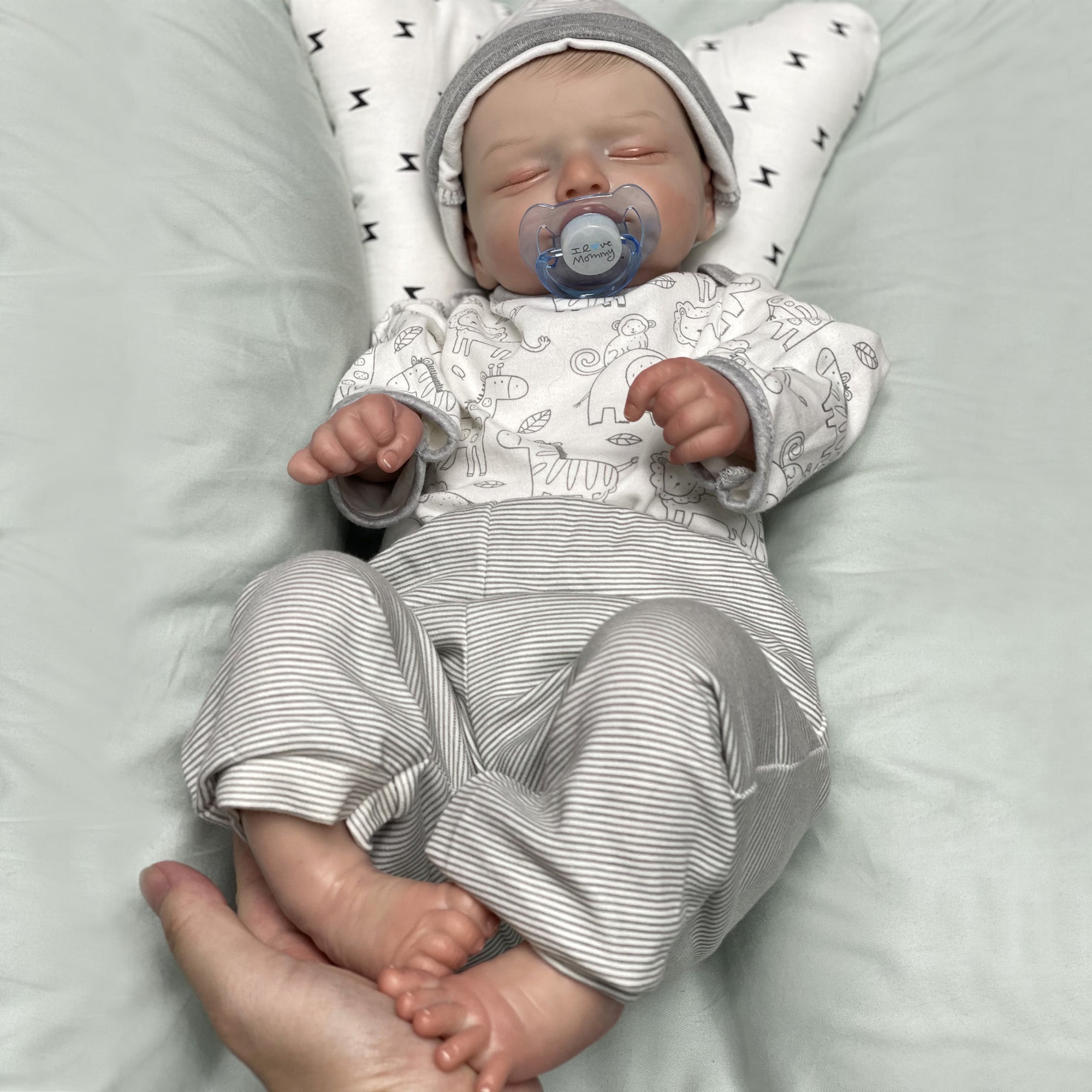 18" Cute Sleeping Doll Rosalie Newborn Reborn Baby Dolls Boneca Bebê Reborn Menina Boneca Renascida - Reborn With Love Baby Dolls Store