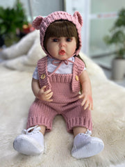 22 Inch Sweet lifelike baby doll Girl toy gift Handmade can take shower babies