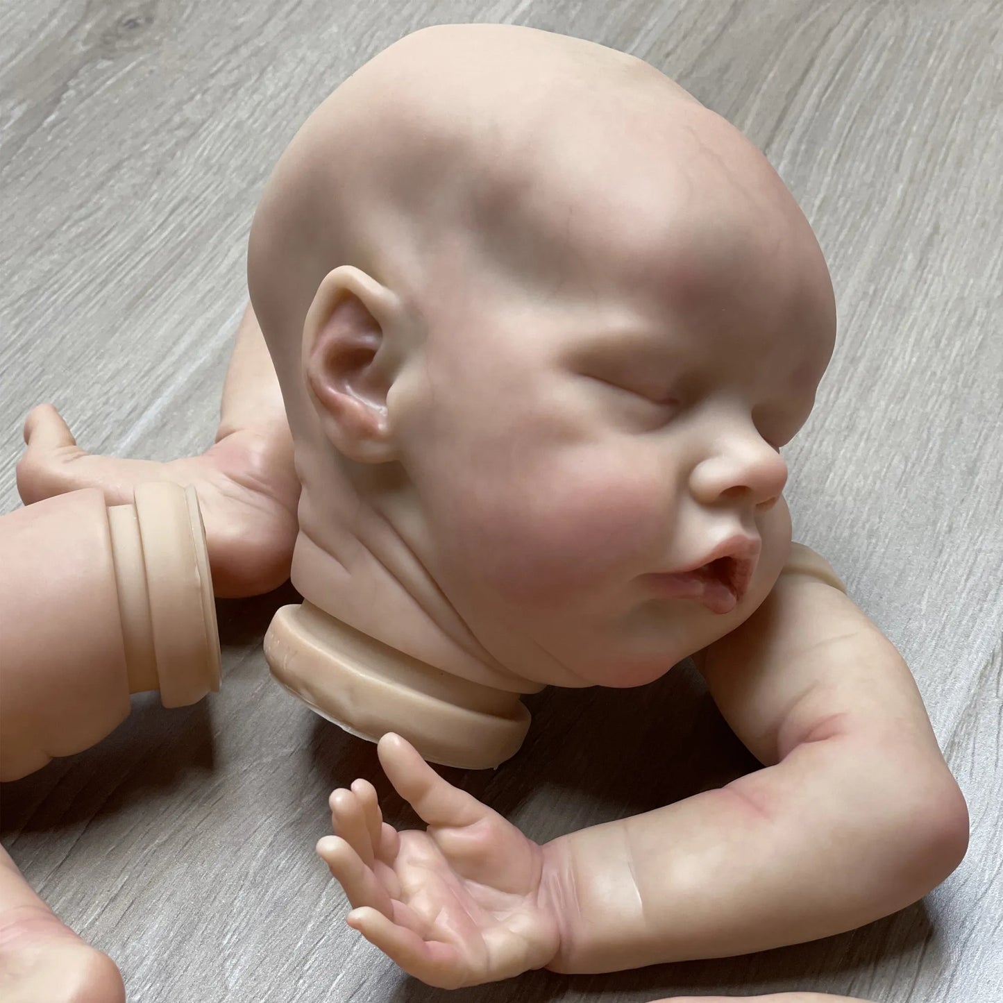 40CM Twins Reborn Doll Kits Handmade Painted Realistic Soft Vinyl Unfinished Reborn Doll Parts Kit Bebé Reborn