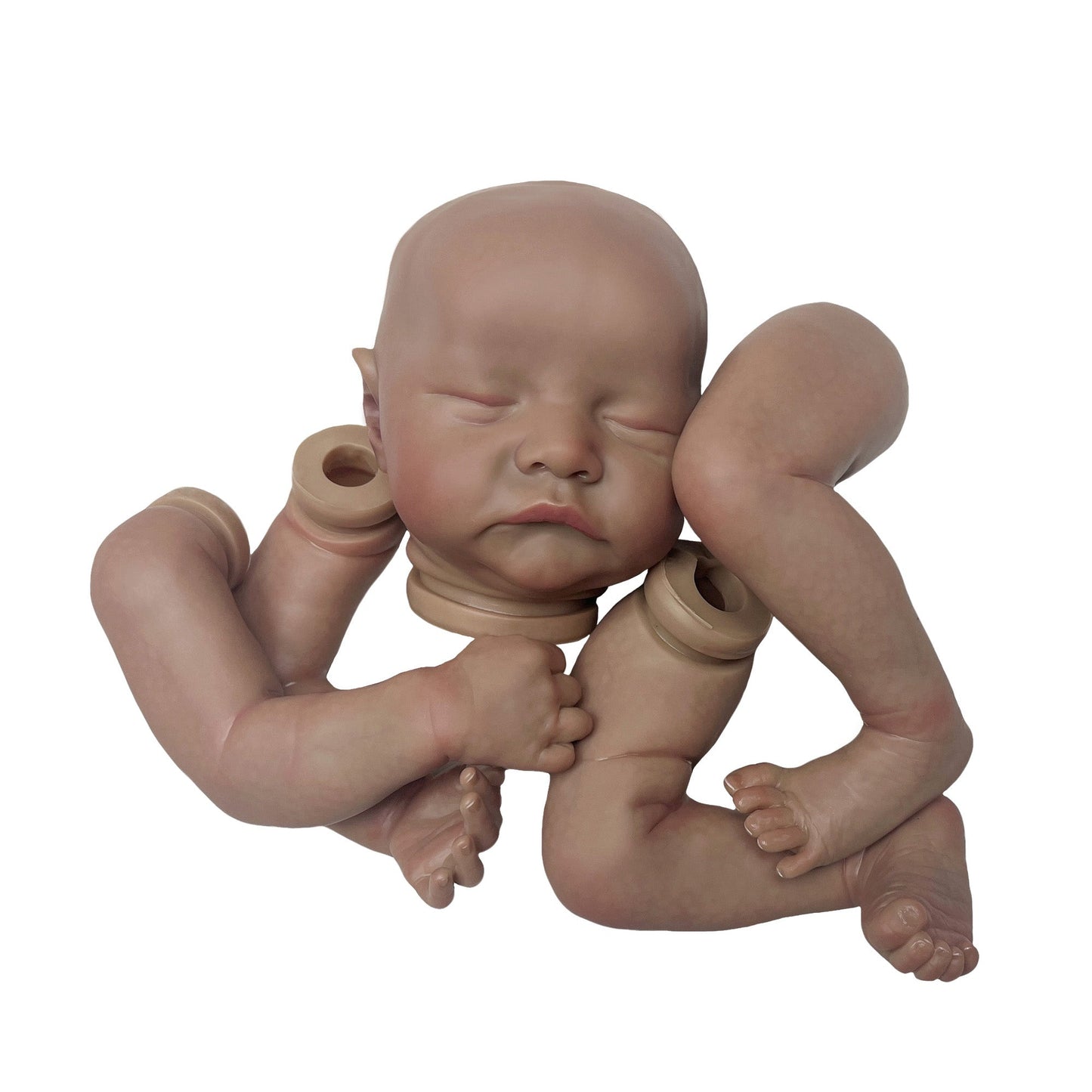 50CM Bebe Reborn Kits Levis Loulou Handmade Painted Sleeping Reborn Doll Vinyl DIY Blank Unassembled Kit Toy Boneca