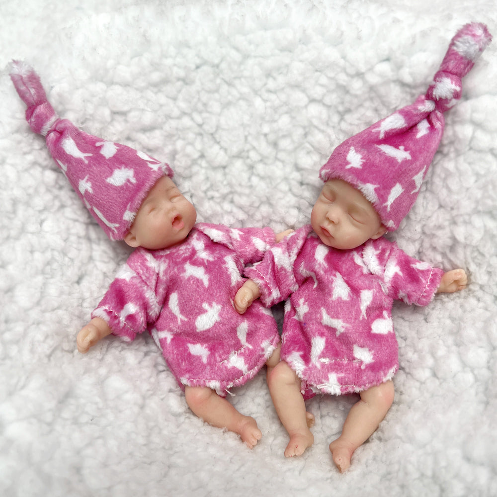 10cm Mini Palm Soft Full Solid Silicone Bebe Reborn Girl Handmade Realistic Reborn Dolls Lifelike - Reborn With Love Baby Dolls Store