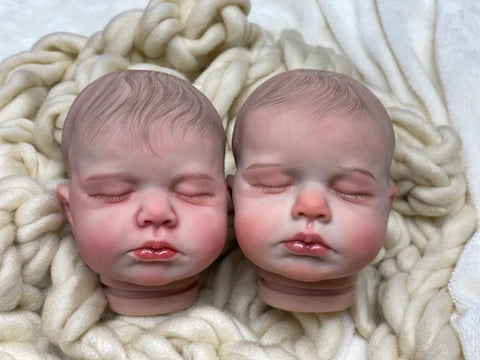 50CM Reborn Doll Kits Close Eyes LouLou Doll Parts Genesis artist Painted