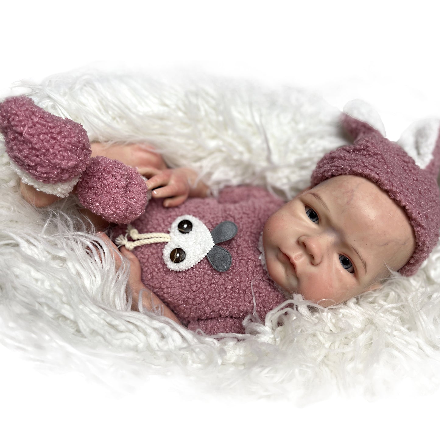 45cm Full Body Soft Solid Silicone XC061 Girl Bebe Reborn Handmade 3D Painted Skin Lifelike Newborn Doll - Reborn With Love Baby Dolls Store