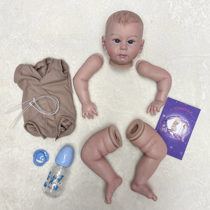 5cm Painted Vinyl Doll Kits Huxley Kit Reborn Handmade Lifelike Realistic Bebe Reborn DIY Blank Bebe Kits - Reborn With Love Baby Dolls Store