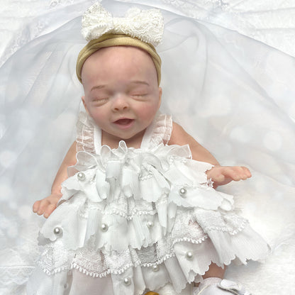 Girl 25CM Reborn Dolls Full Body Solid Silicone Handmade Painted Reborn Baby Doll - Reborn With Love Baby Dolls Store