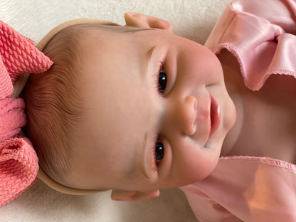 18inch Realistic Reborn Baby Dolls Full Body Vinyl Silicone Baby Girl Newborn Dolls With Hand Painted Hair