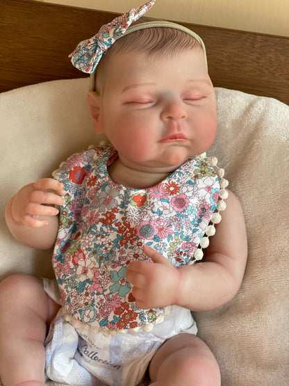 Reborn dolls--18 inches baby Peaches can shower full vinyl with rooted /painted hair bithday gift