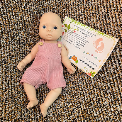 Unpainted Reborn Baby 11 Inch Delicate Design Full Body Silicone Closed/Opened Eyes Bonecas