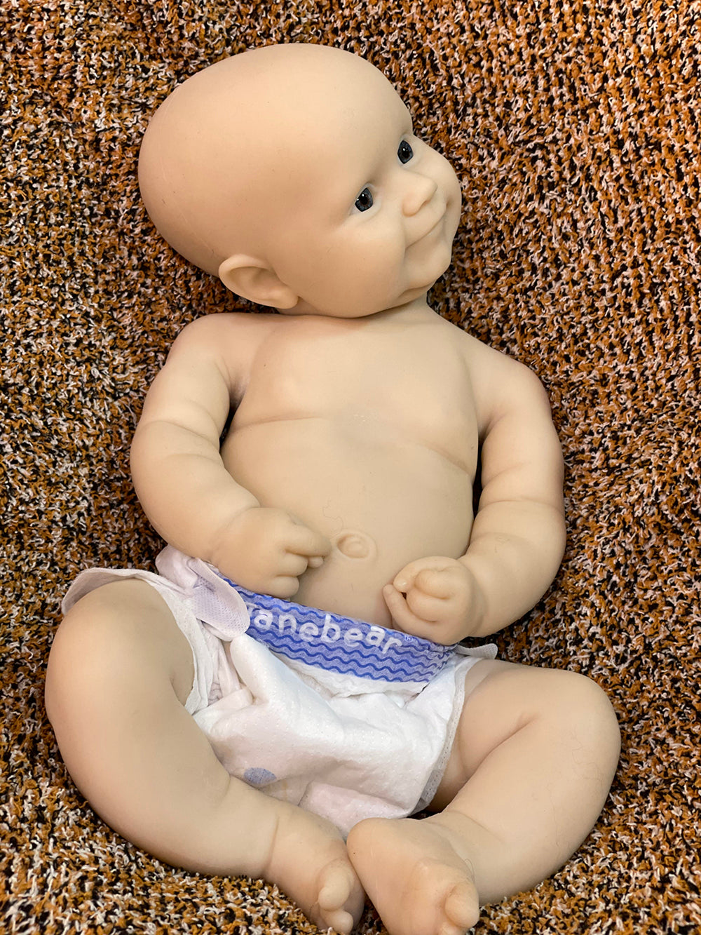 20 Inch Chubby Maddie Unpainted Full Solid Silicone Reborn Baby Delicate Design With Vivid Skin Details