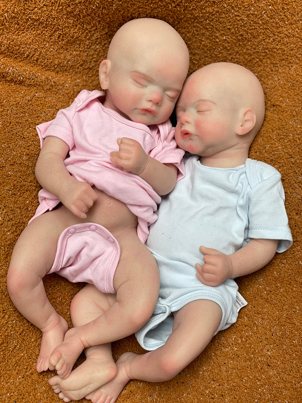 18 Inch Asleep Sam Boy And Girl Full Silicone Reborn Toddler With Hand-Painted Skin Details