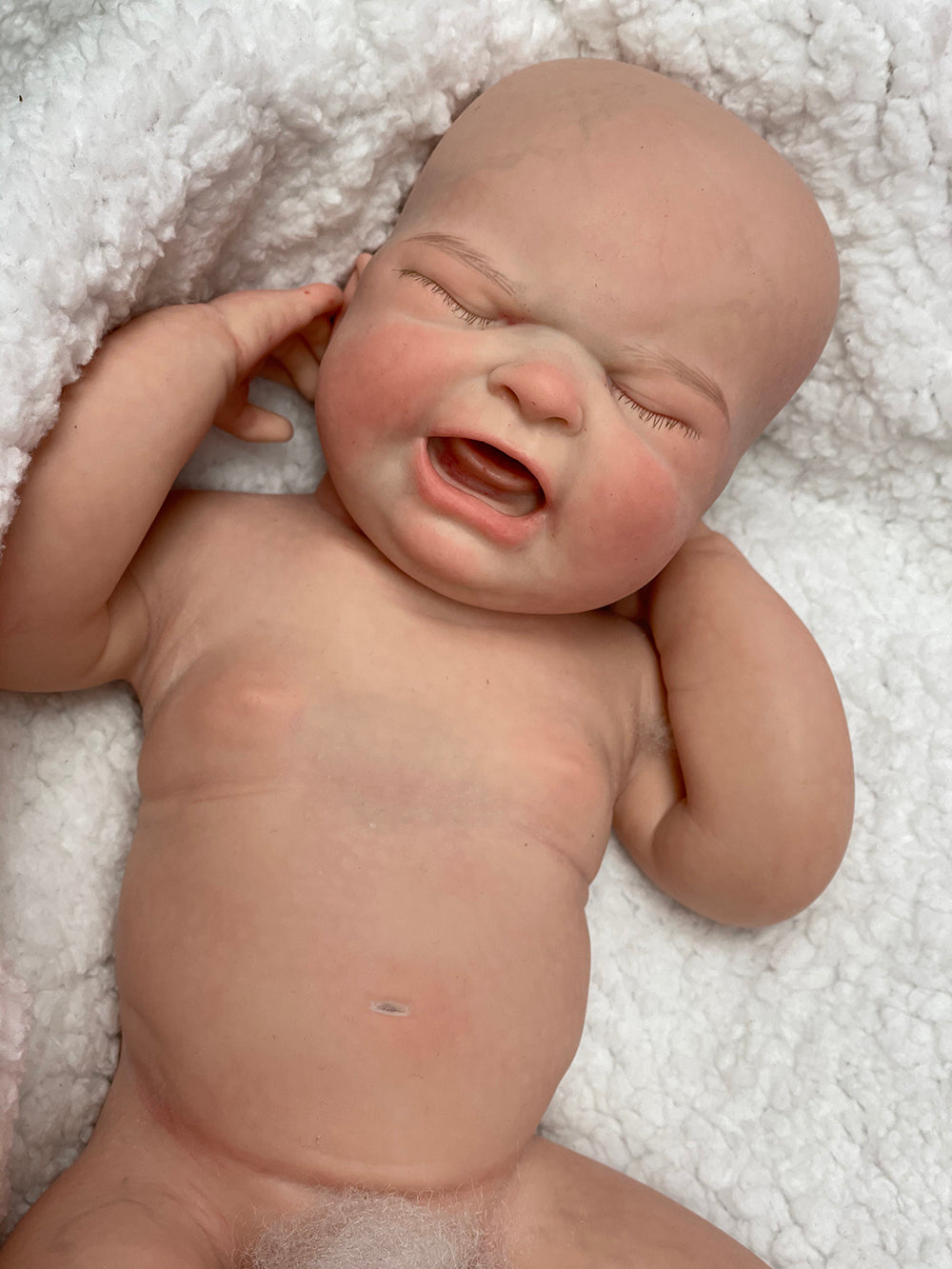 18 Inch Lovely Maria Hand-drawn Skin Features With Full Solid Silicone Body Lifelike Newborn Toddler