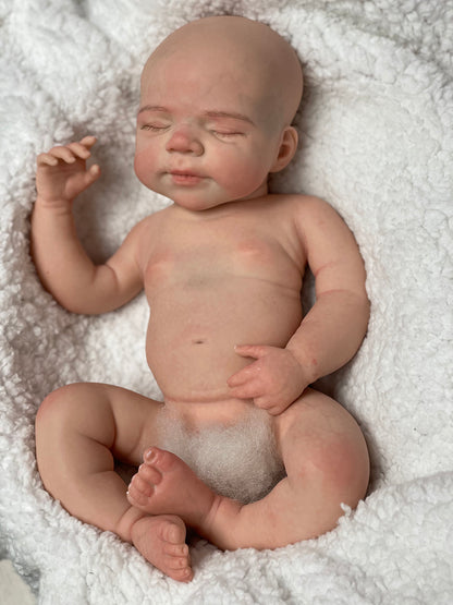 18 Inch Sweet Asleep Lifelike Newborn Doll Maria Full Body Silicone Waterproof With Flexible Limbs Bebé