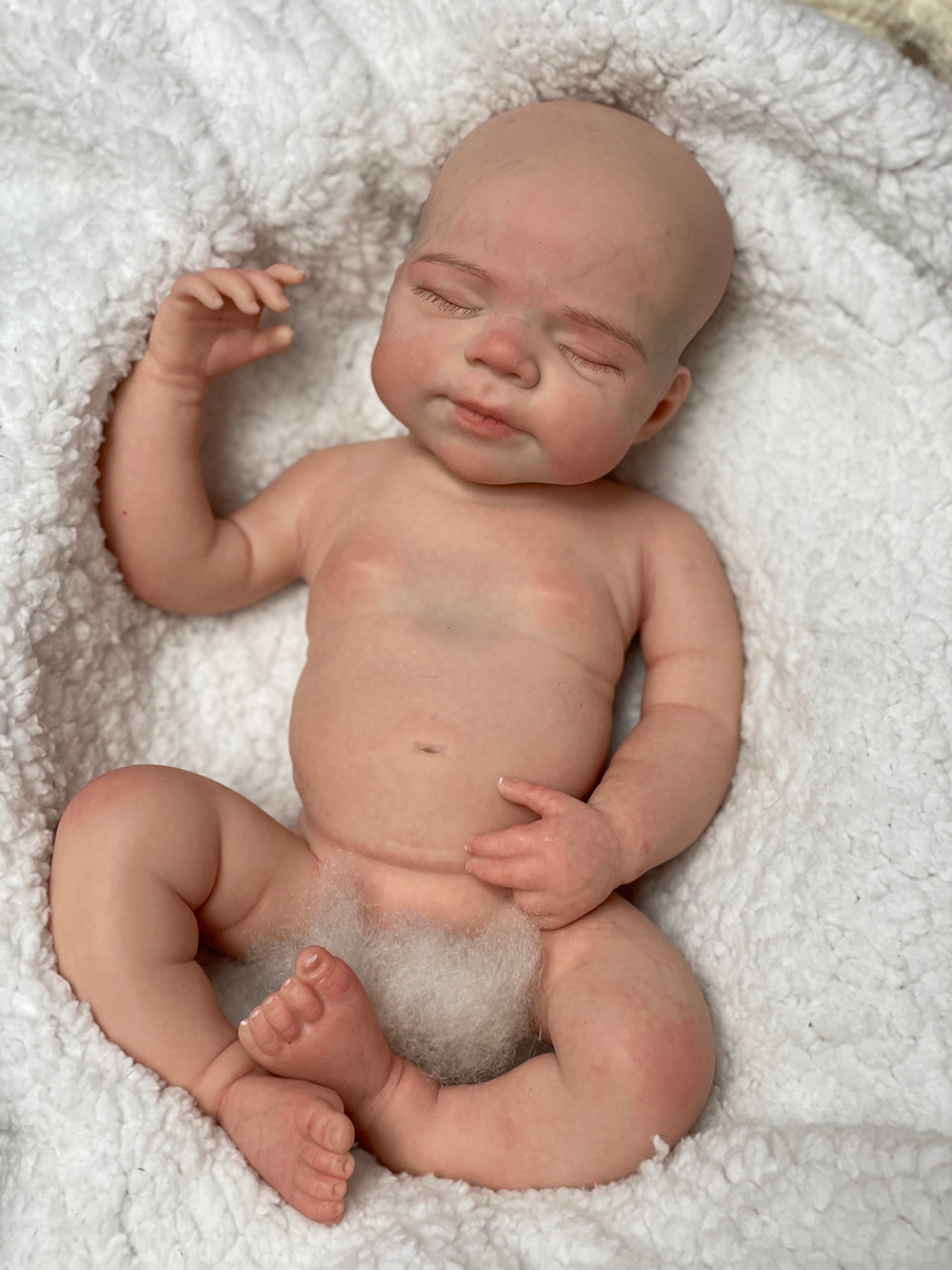 18 Inch Sweet Asleep Lifelike Newborn Doll Maria Full Body Silicone Waterproof With Flexible Limbs Bebé