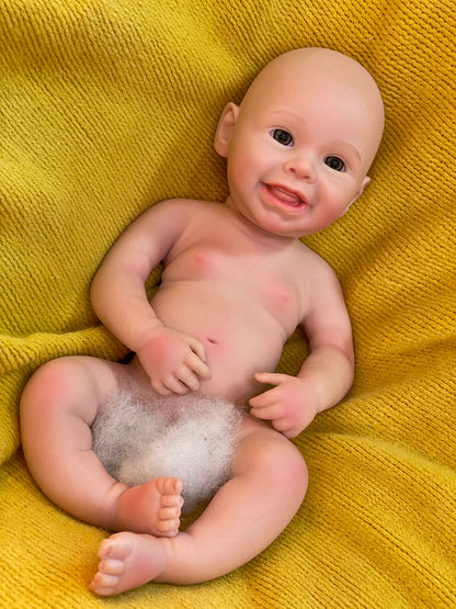 13 Inch/18 Inch Smiling Harper Hand-detailed 3D Skin With Realistic Visible Veins and Soft Silicone Body