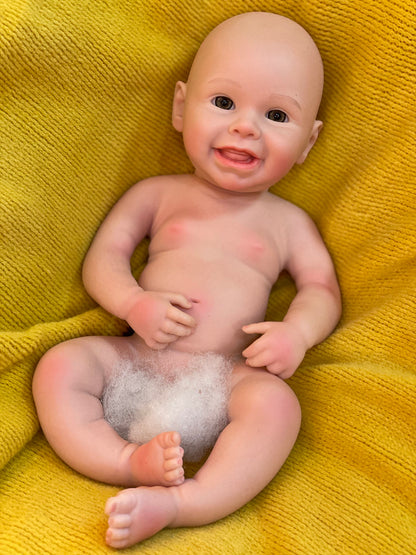 13 Inch/18 Inch Smiling Harper Hand-detailed 3D Skin With Realistic Visible Veins and Soft Silicone Body