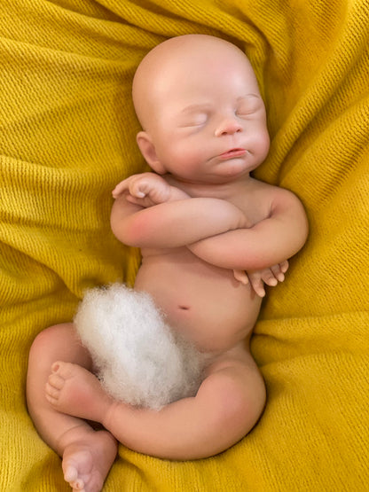 Unpainted and Painted Sleeping Timothy 13 Inch and 18 Inch Reborn Toddler With Hand-detailed Painted Skin