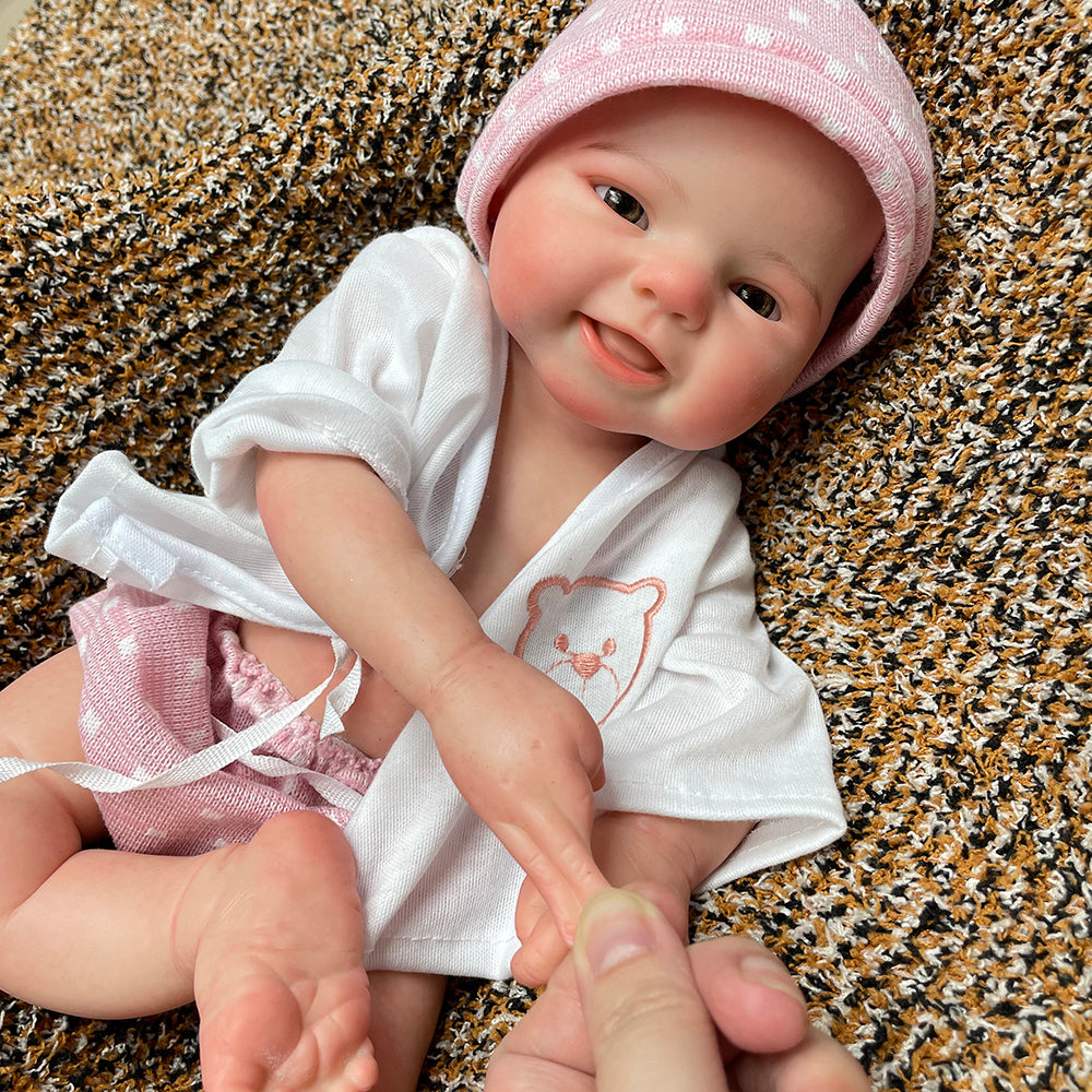 15 Inch Smiling Baby Doll Full Silicone Girl And Boy Handmade Lifelike Toy Waterproof Bebe For Children's Surprise