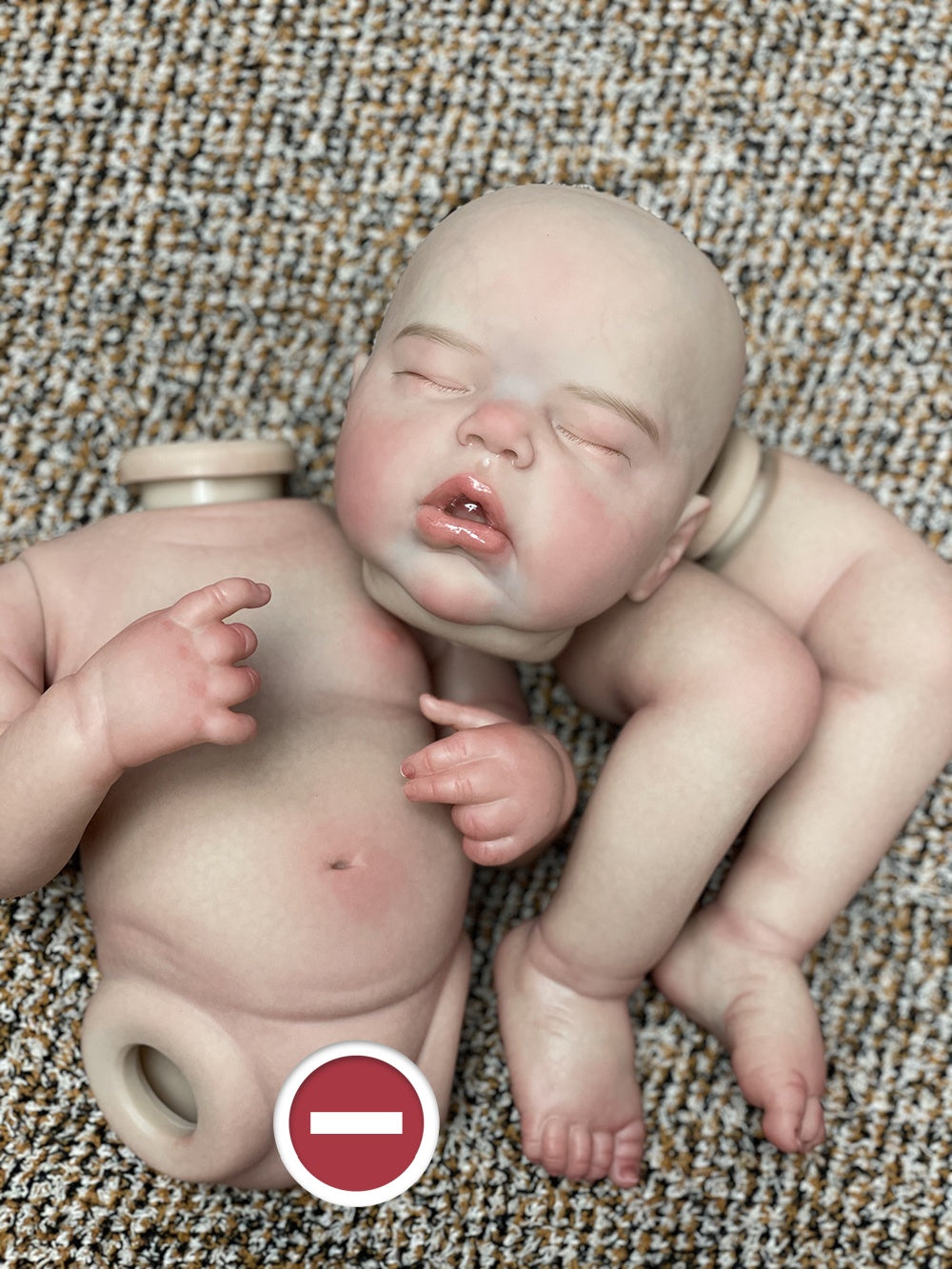 18-20 Inch Painted And Unpainted Reborn Doll Kits Handmade Realistic Skin Features