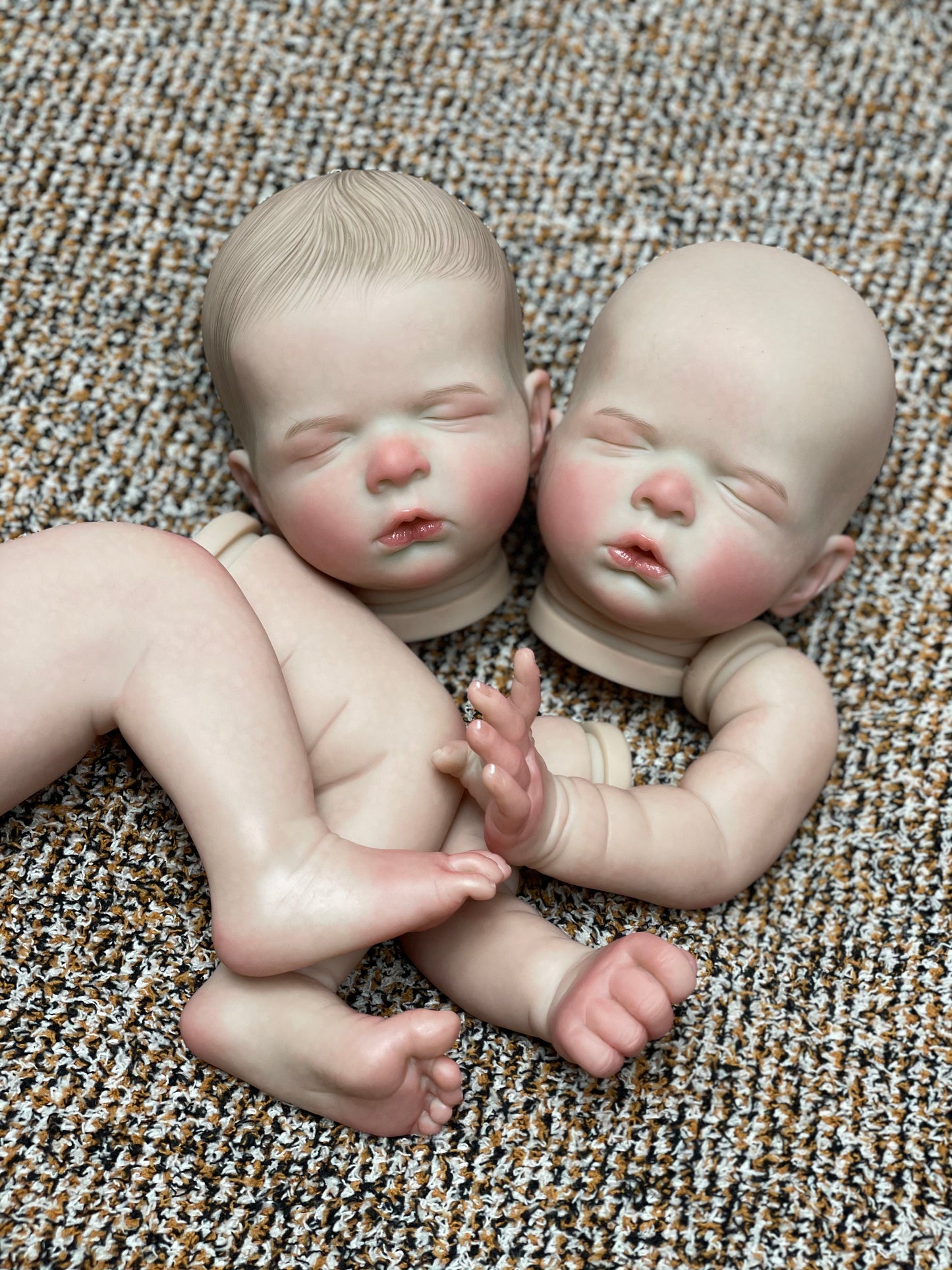 18-20 Inch Sleeping Reborn Toddler Hand-detailed Painted Unfinished Kits For Playing And Accompanying