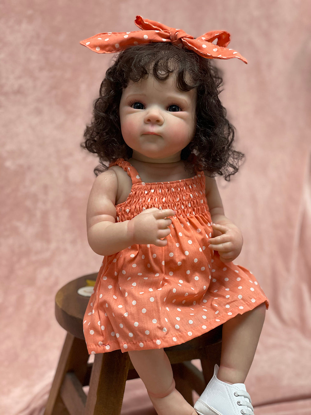 18 Inch Enchanting Girl Bettie Full Body Vinyl Realistic Skin Detail With Hand Rooted Hair