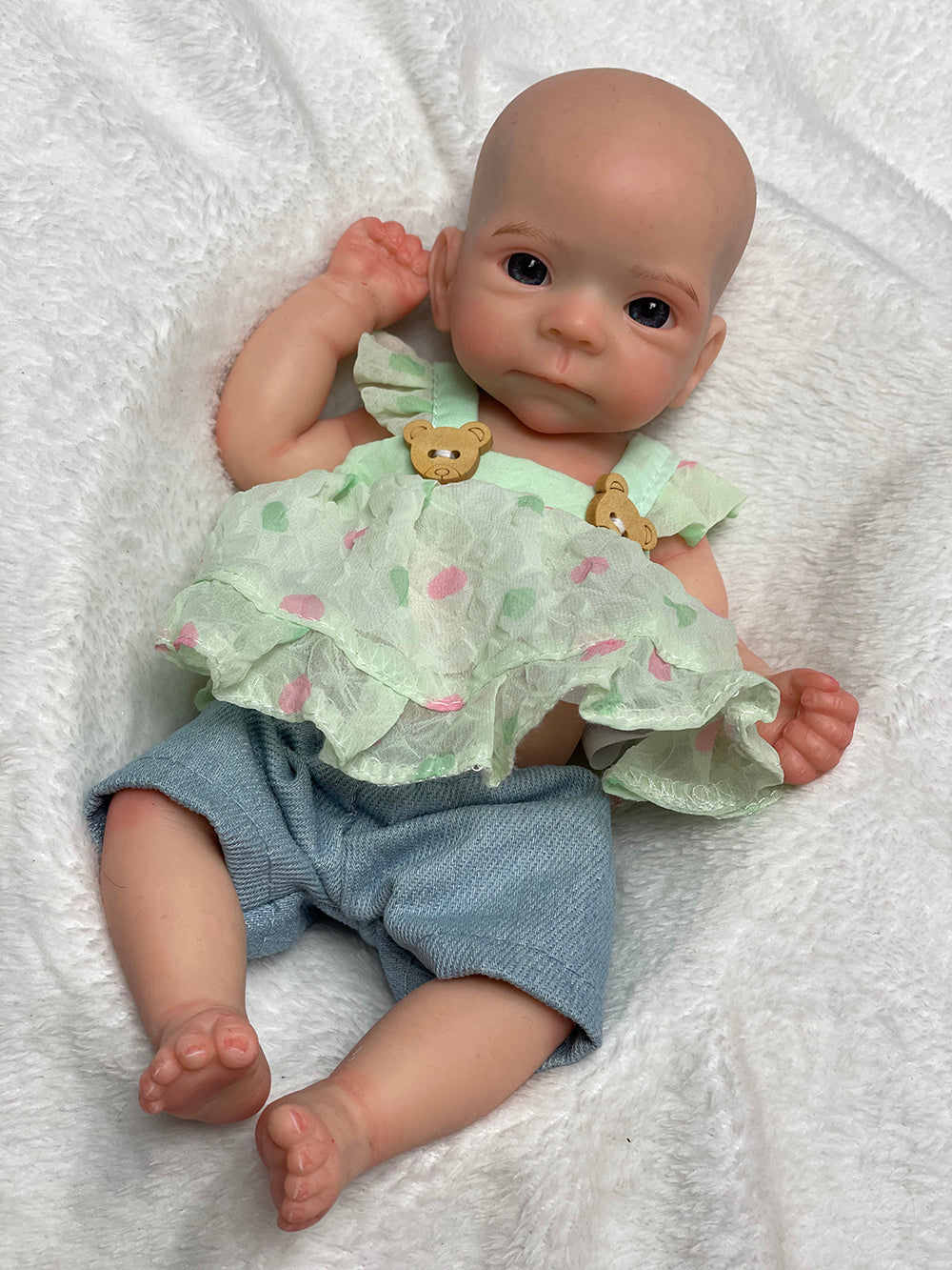 11 Inch Sweet Bettie Waterproof Reborn Doll Full Body Silicone Handmade Lifelike Skin Details