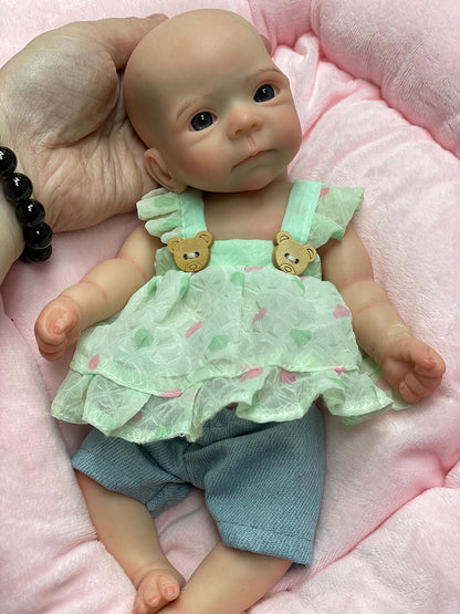 11 Inch Sweet Bettie Waterproof Reborn Doll Full Body Silicone Handmade Lifelike Skin Details