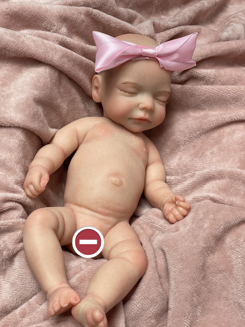 11 Inch Delicate Reborn Baby Sam Full Silicone With Soft Touch Feeling Handmade Realistic Skin Features