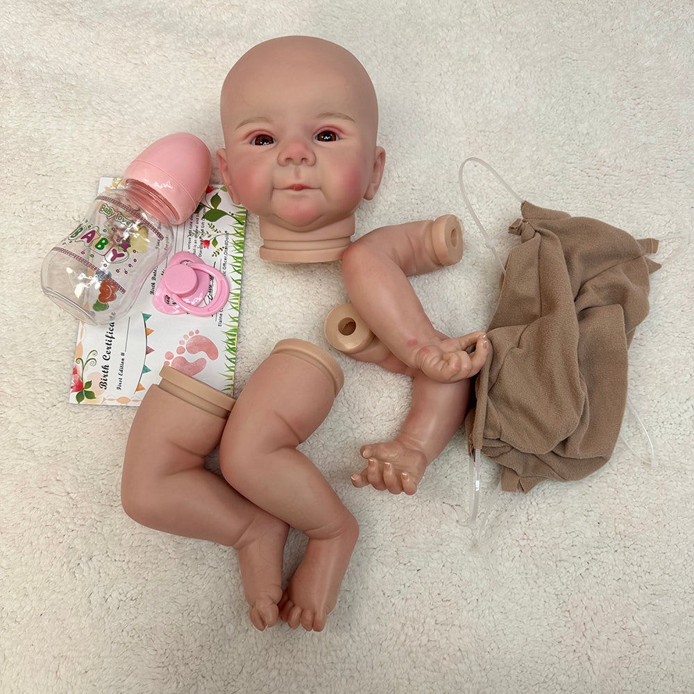 20 Inch  Adorable Bebé Juliette Reborn Doll Kits Handmade Painted Realistic Newborn Toy Kit