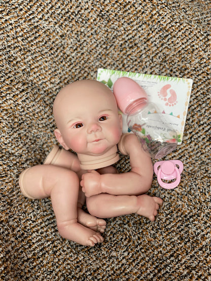 20 Inch  Adorable Bebé Juliette Reborn Doll Kits Handmade Painted Realistic Newborn Toy Kit