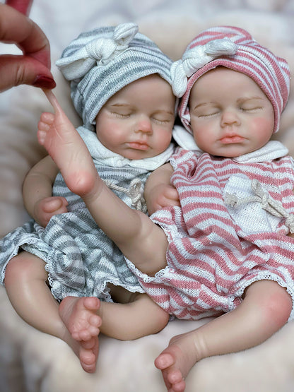 13 Inch Adorable LouLou Girl And Boy Full Silicone Baby Doll With Authentic Skin Texture