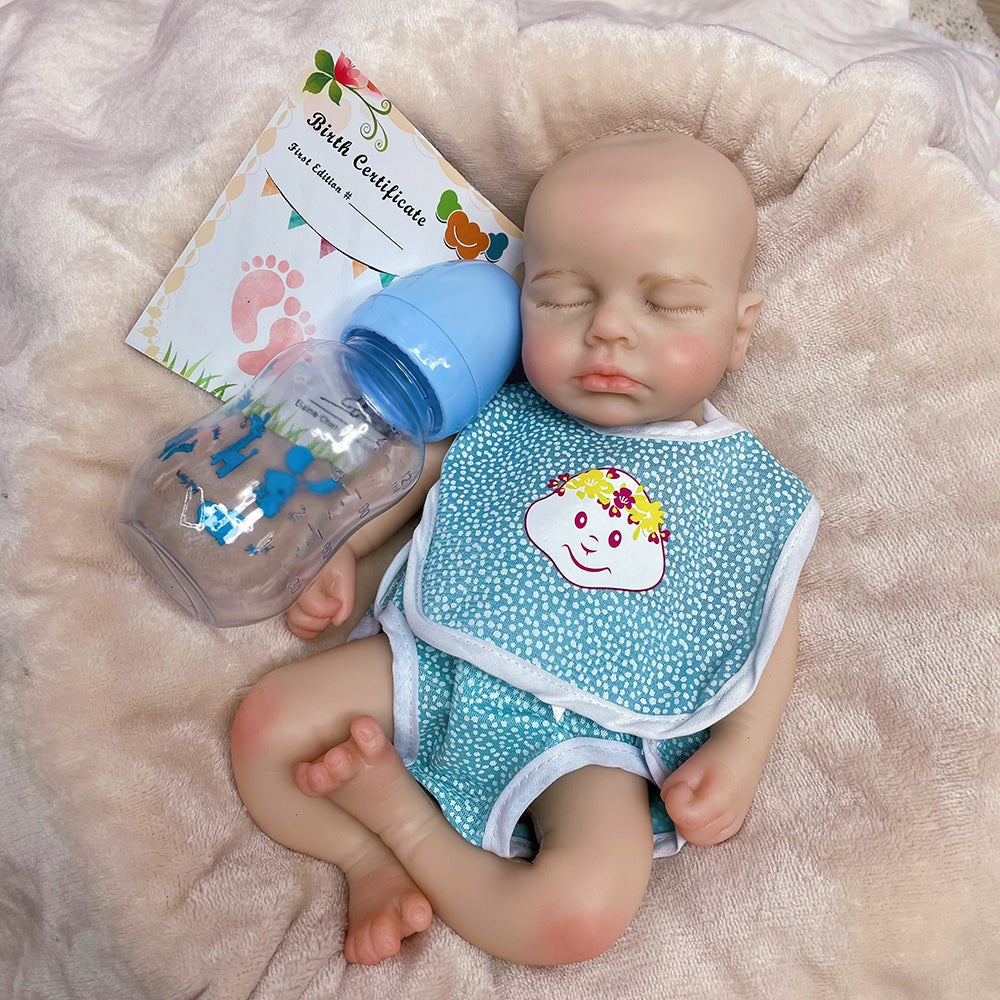 13 Inch Adorable LouLou Girl And Boy Full Silicone Baby Doll With Authentic Skin Texture