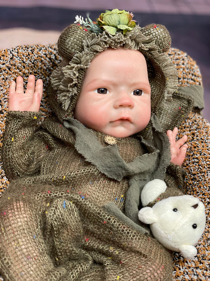 18 Inch Precious Reborn Doll Full Body Solid Silicone Bebe With Soft Touch Feeling And Realistic Skin For Collecting