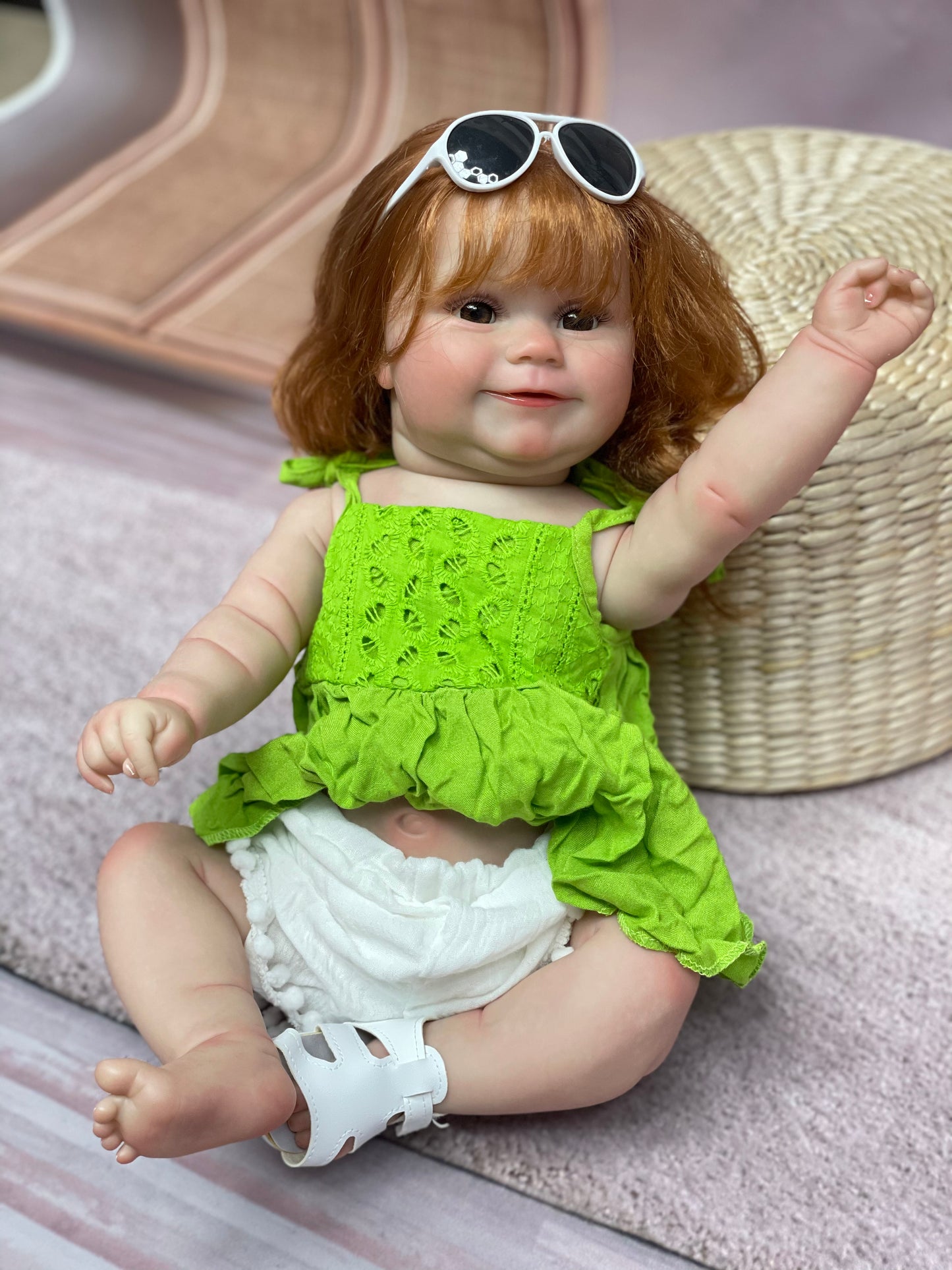 20 Inch Maddie Reborn Doll Waterproof Bebe With Visible Veins Lifelike Infant Toy For Playing