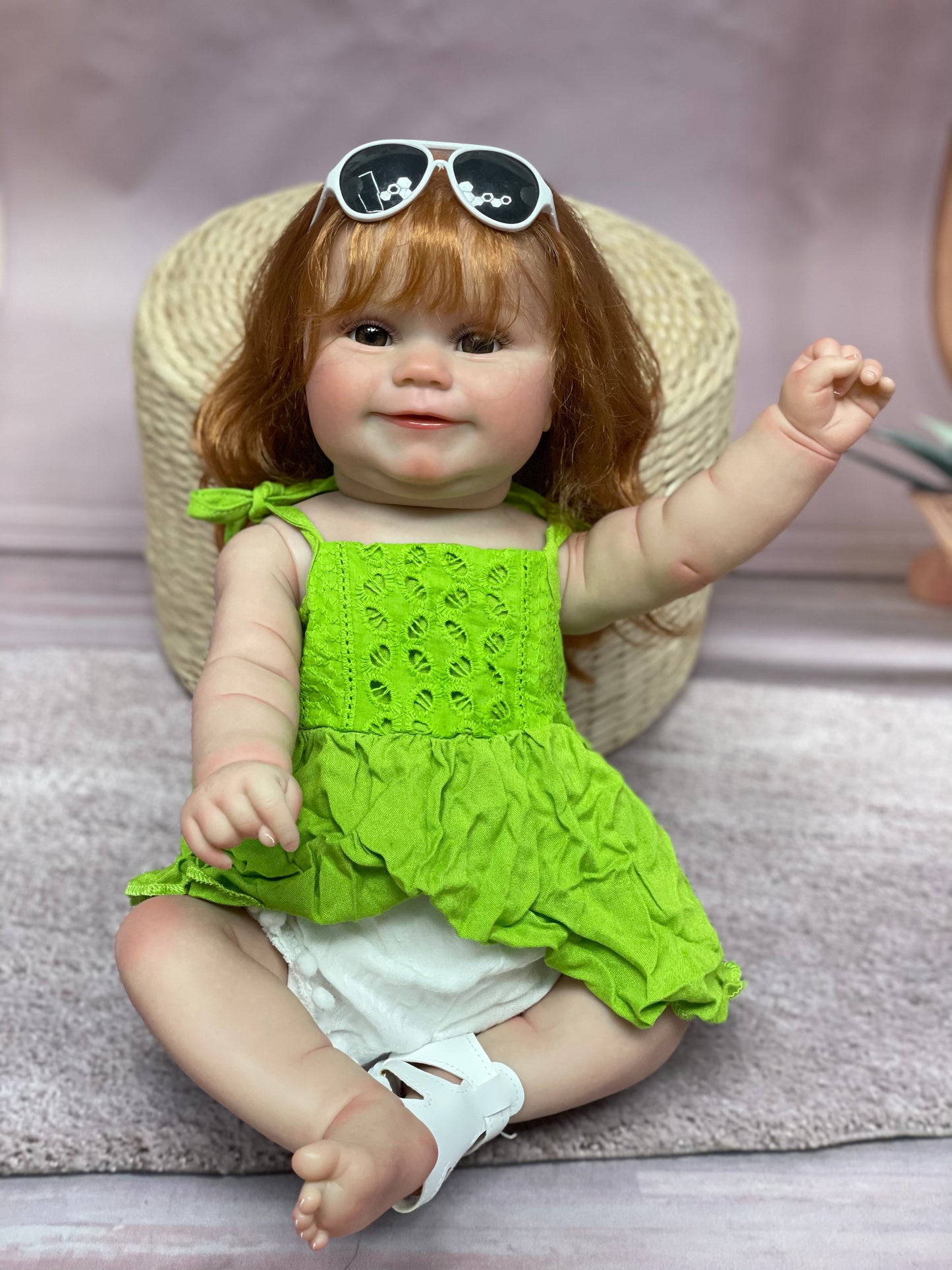 20 Inch Maddie Reborn Doll Waterproof Bebe With Visible Veins Lifelike Infant Toy For Playing