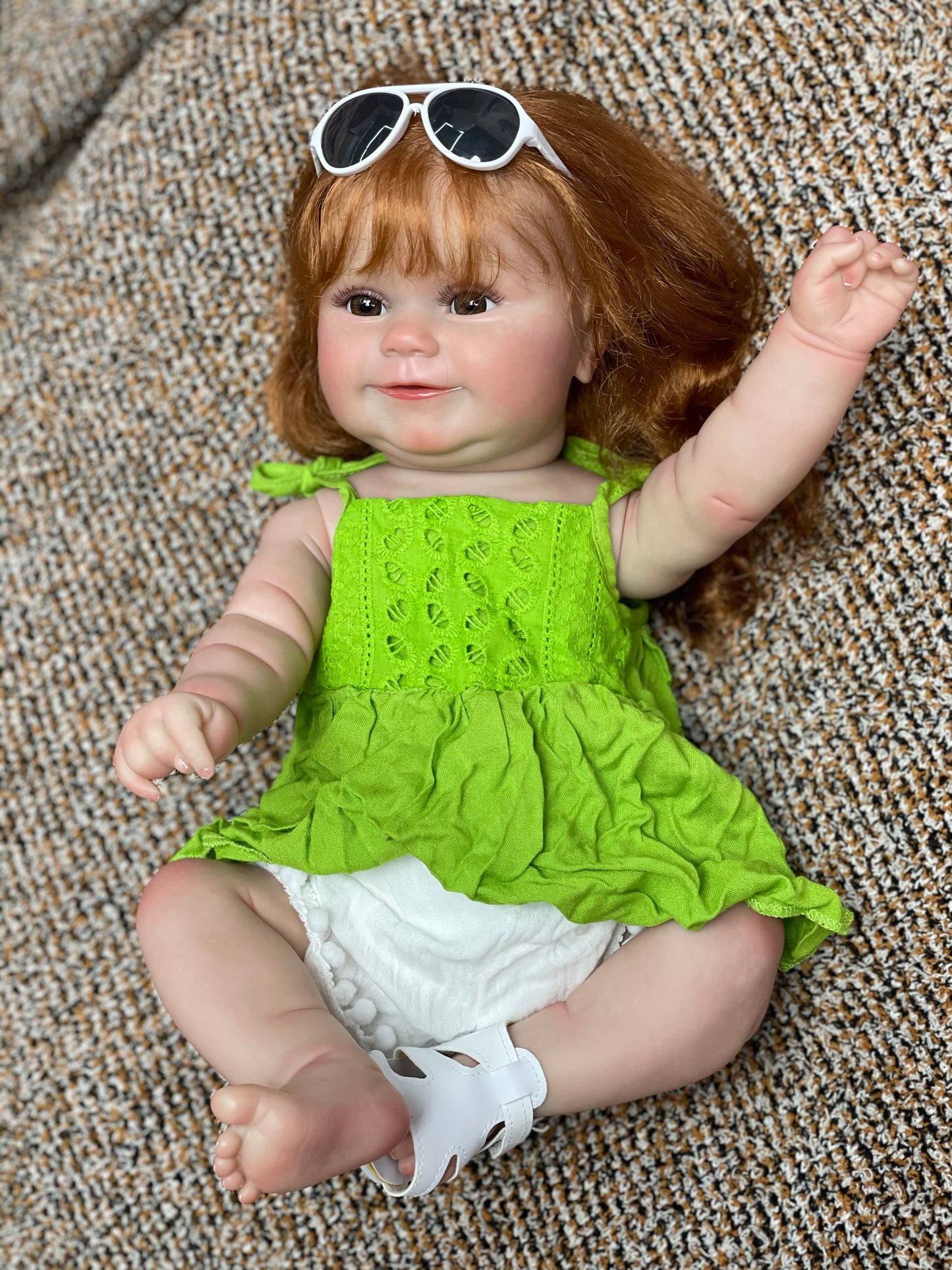 20 Inch Maddie Reborn Doll Waterproof Bebe With Visible Veins Lifelike Infant Toy For Playing