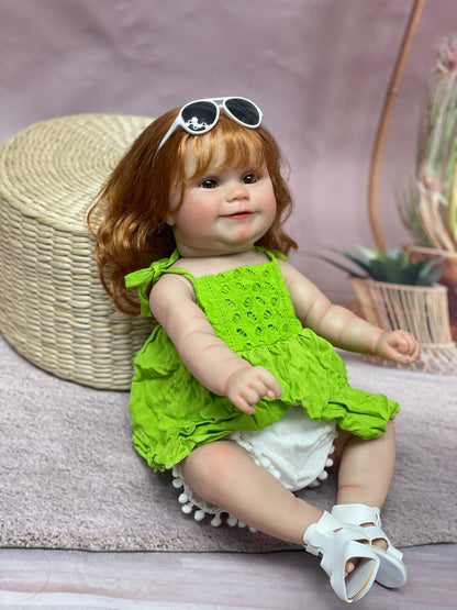 20 Inch Maddie Reborn Doll Waterproof Bebe With Visible Veins Lifelike Infant Toy For Playing