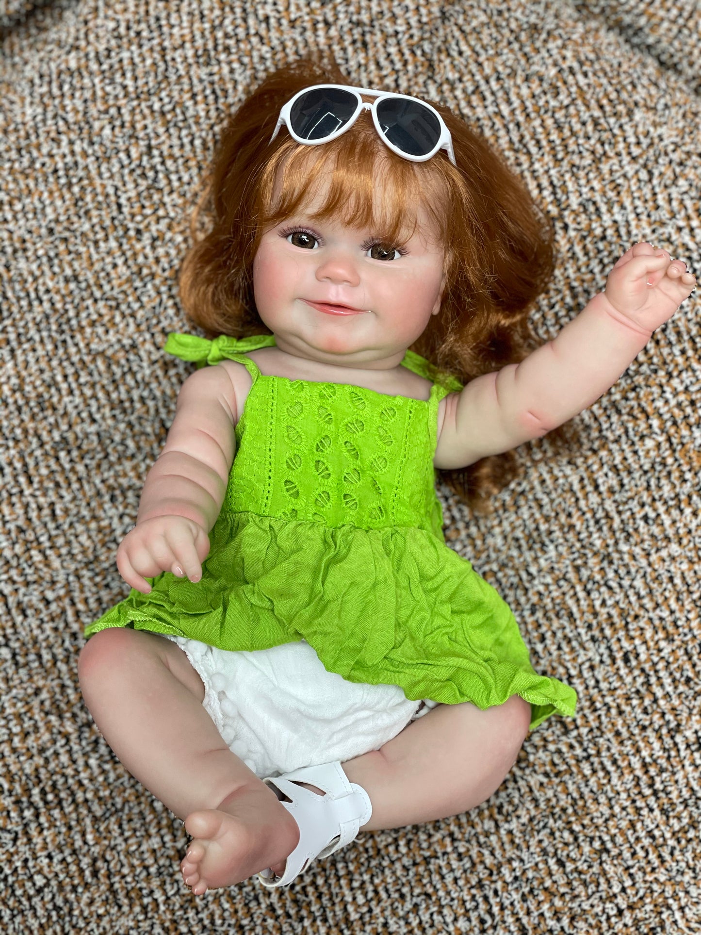 20 Inch Maddie Reborn Doll Waterproof Bebe With Visible Veins Lifelike Infant Toy For Playing