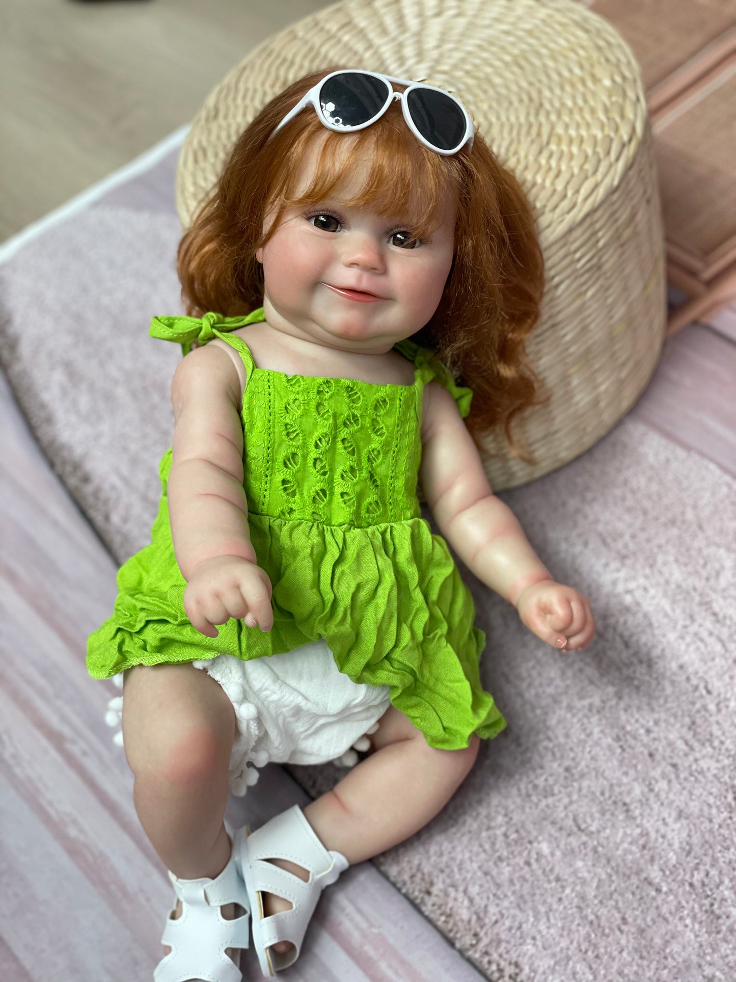 20 Inch Maddie Reborn Doll Waterproof Bebe With Visible Veins Lifelike Infant Toy For Playing