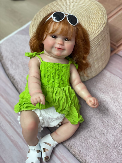 20 Inch Maddie Reborn Doll Waterproof Bebe With Visible Veins Lifelike Infant Toy For Playing