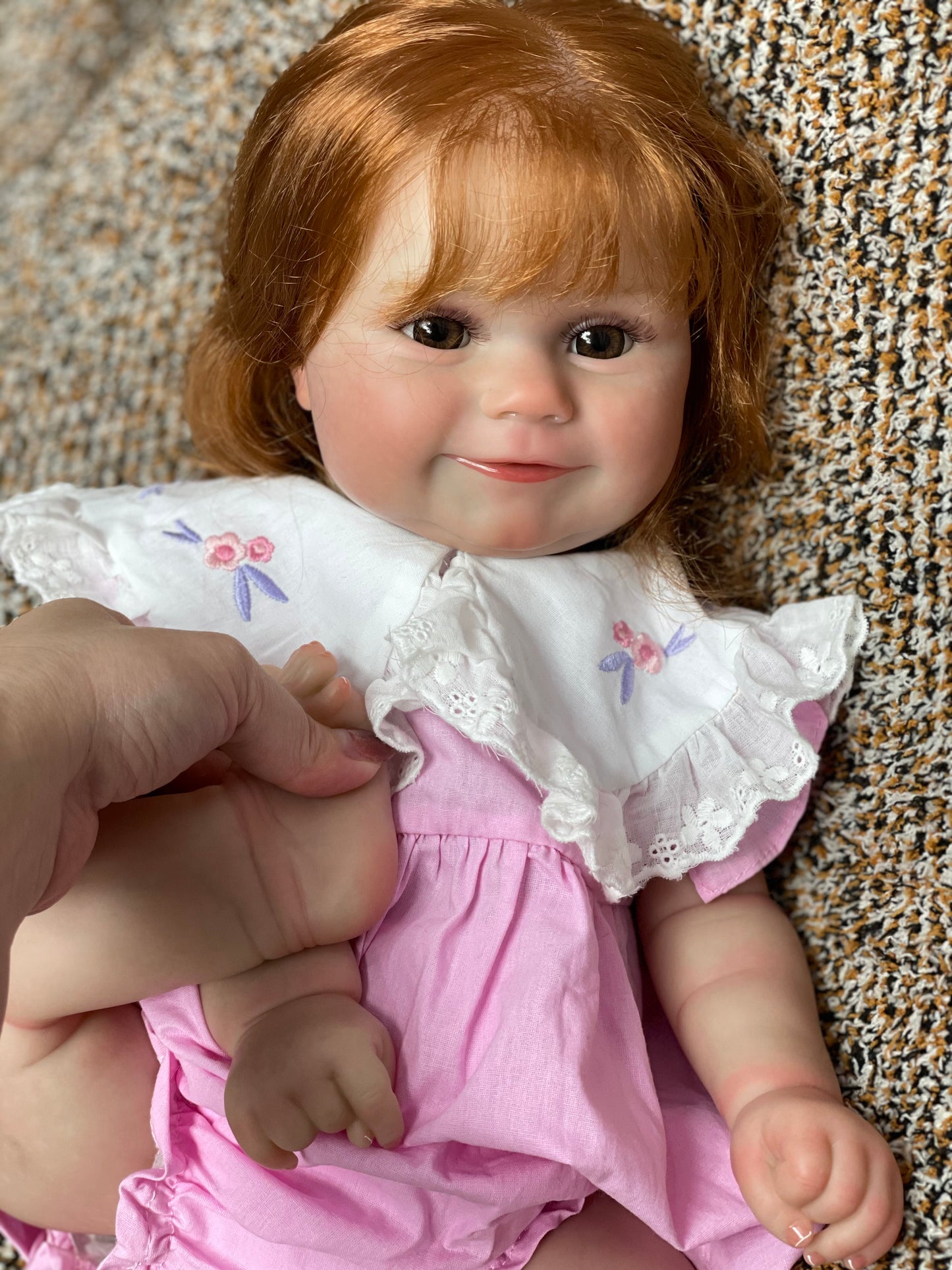 20 Inch Plump Sweet Princess Toddler Hand-detailed Painted Reborn Doll With Lifelike Skin Texture