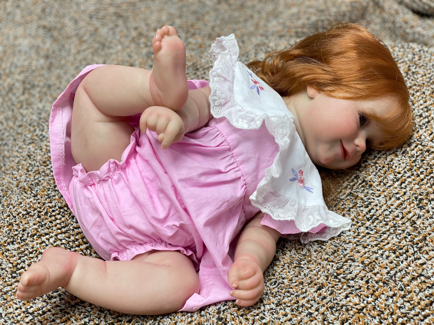 20 Inch Plump Sweet Princess Toddler Hand-detailed Painted Reborn Doll With Lifelike Skin Texture