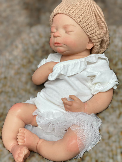 18 Inch Sweet Baby Whole Body Silicone With Gentle Touch Hand-crafted Realistic Skin Texture